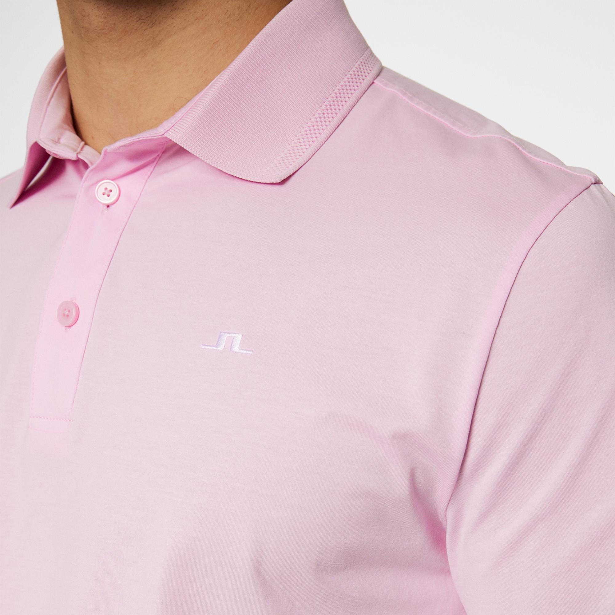 J Lindeberg Bridger Mens Golf Polo Shirt Nosegay